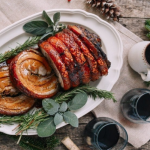 Chorizo stuffed porchetta