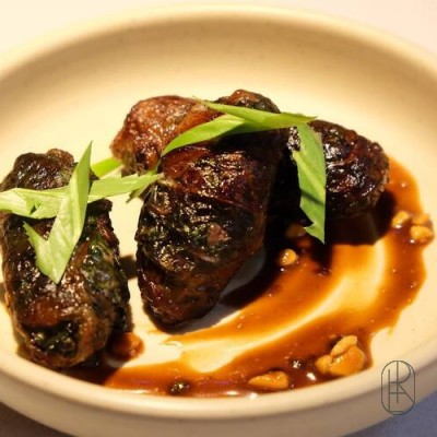 Grilled beef w. lot leaf