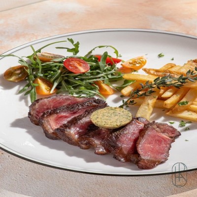 Roasted hanger steak