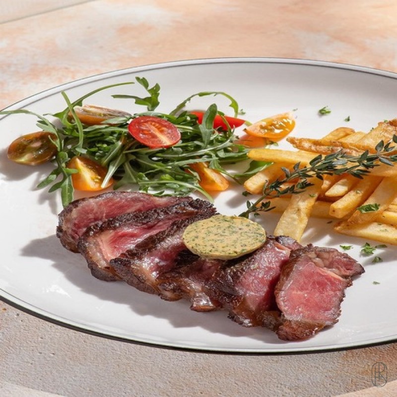 Roasted hanger steak